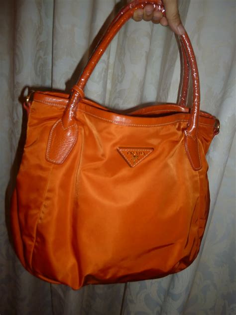 prada handbags orange.